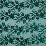 Mesh Embroidered Sequins Melissa Sea Green