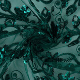 Mesh Embroidered Sequins Melissa Sea Green