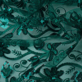 Mesh Embroidered Sequins Melissa Sea Green