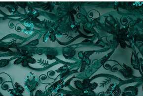 Mesh Embroidered Sequins Melissa Sea Green