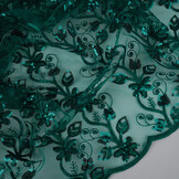 Mesh Embroidered Sequins Melissa Sea Green