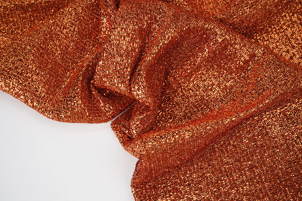 Knitted Glitter Metallic Brique
