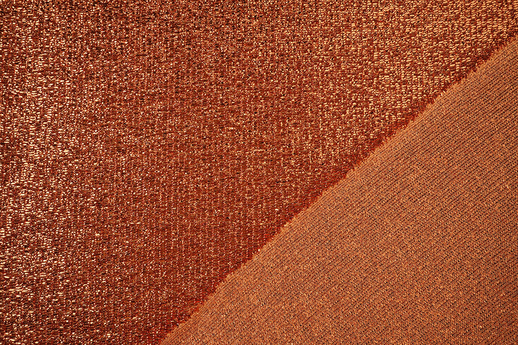 Knitted Glitter Metallic Brique