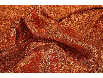 Gestricktes Glitzer Metallic Brique