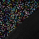 Sequins on Velvet Black - Multi