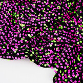 Sequins on Velvet Black - Fluor