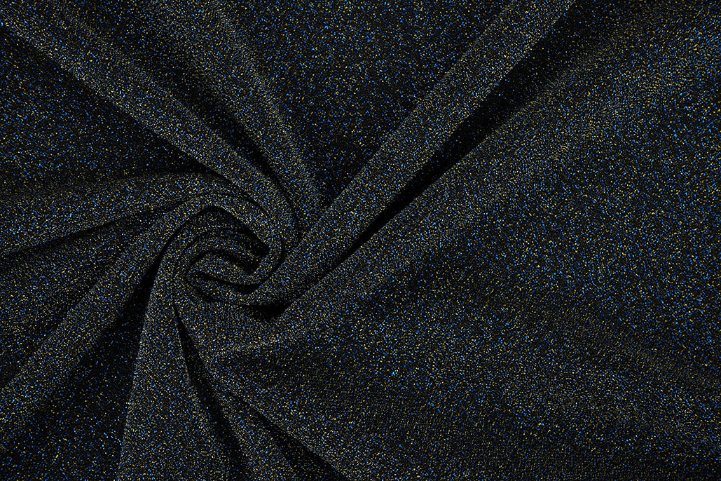 Lurex Dans Blauw - Goud