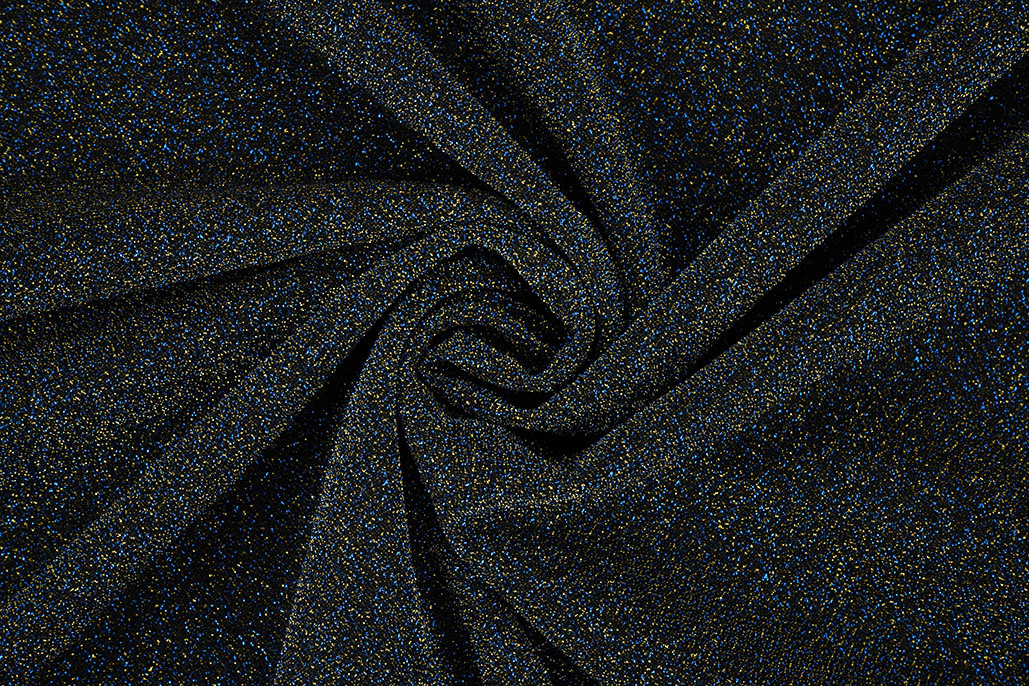 Lurex Dans Blauw - Goud