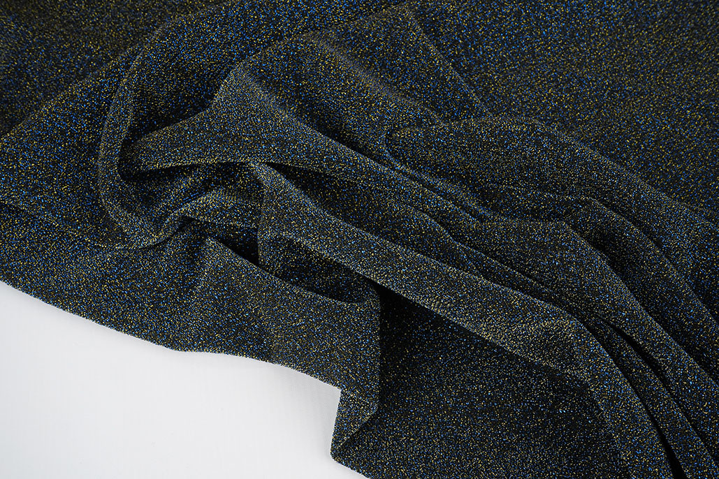 Lurex Dans Blauw - Goud