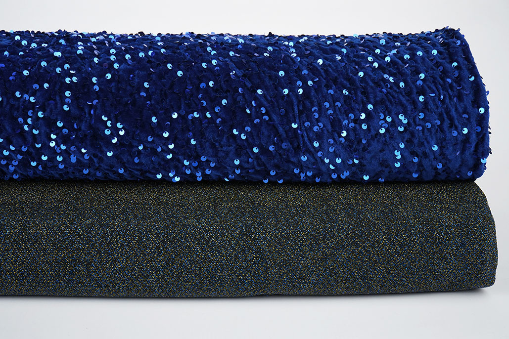 Lurex Dance Blue- Gold