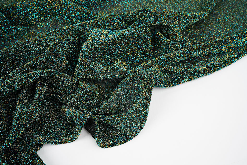 Lurex Dance Sea Green - Gold