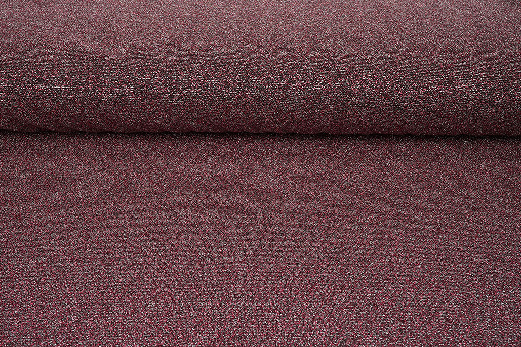 Lurex Dance Bordeaux - Silver