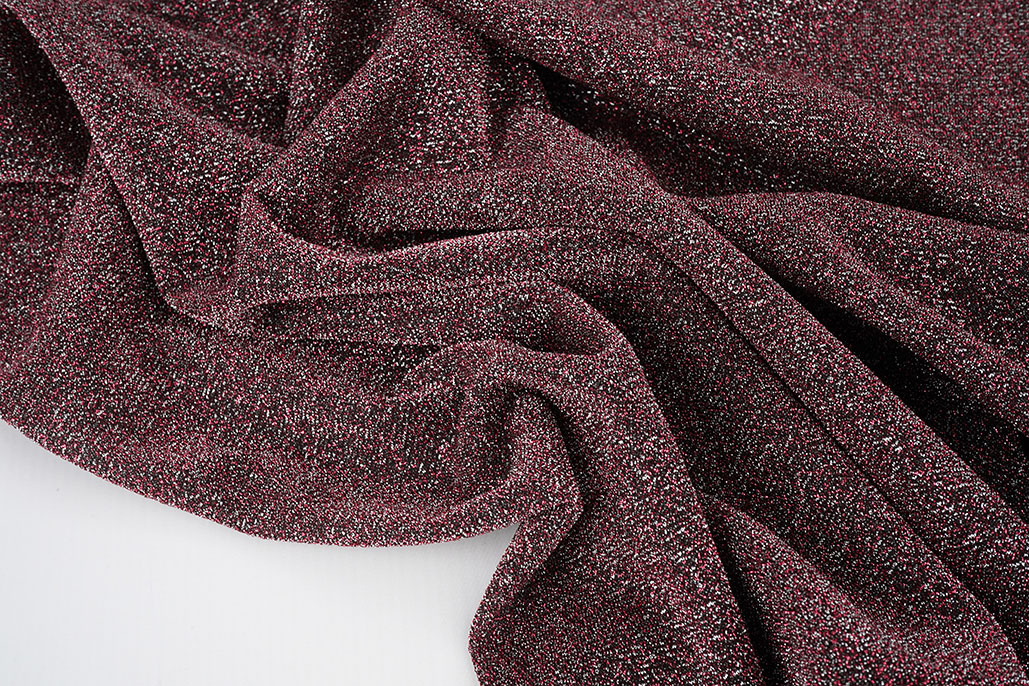 Lurex Dans Bordeaux - Zilver