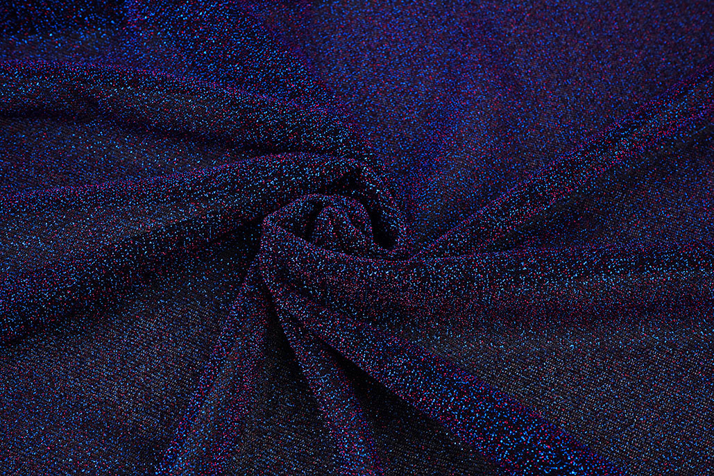 Lurex Dans Blauw - Fuchsia