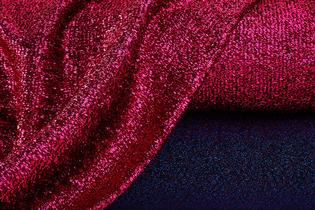 Lurex Dance Blue - Fuchsia