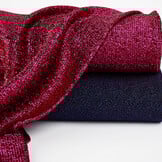 Lurex Tanz Blau - Fuchsia