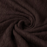 Gebreide Kabel Stof Tricot Bruin