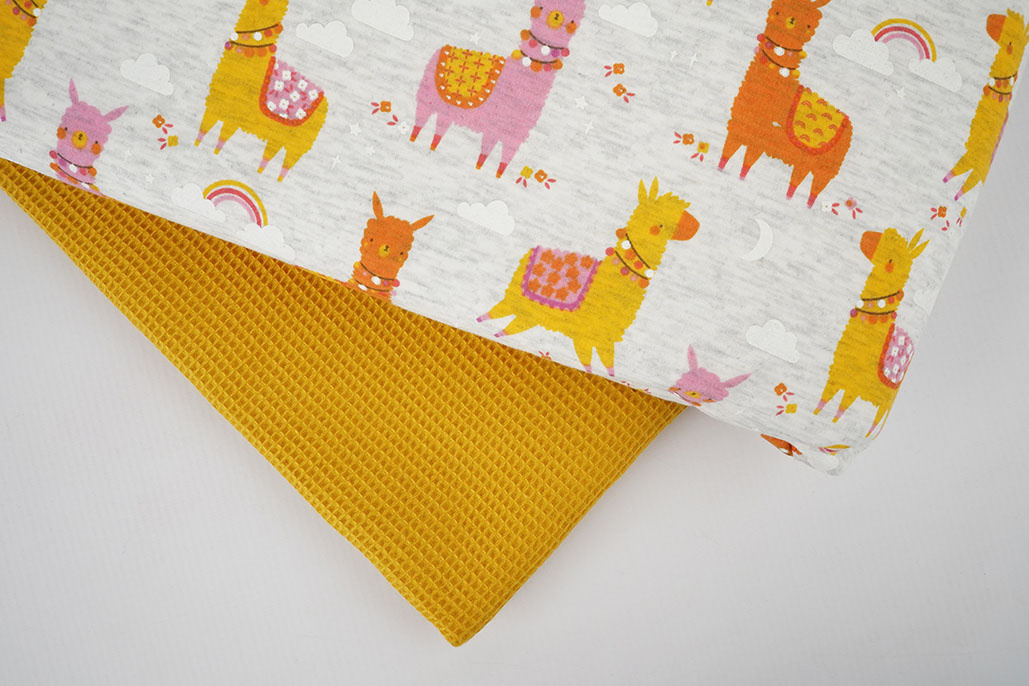 Sweatstoff Alpenfleece - Mini Waffelpiqué Baumwolle Paket 25