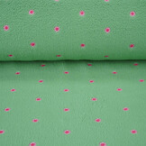 Curly Teddy Embroidered Camilla Green