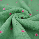 Curly Teddy Embroidered Camilla Green