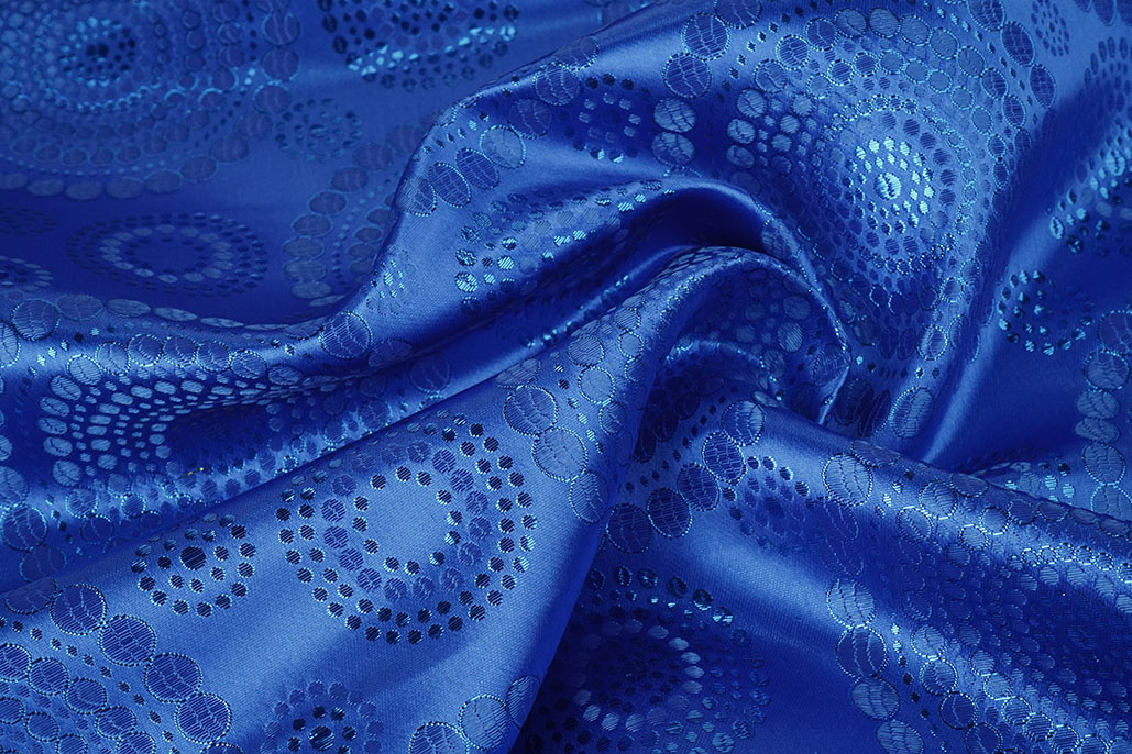 Brokat Dots Mandala Kobaltblau