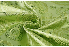 Brokaat Dots Mandala Lime Groen