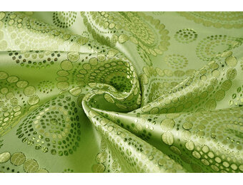 Brocade Dots Mandala Lime Green