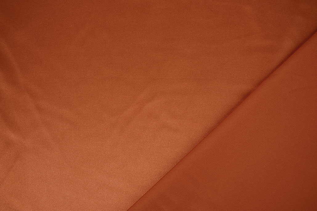 Stretch Satin Orange Brique