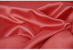 Stretch Satin Dunkel Koralle