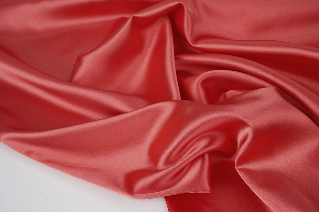 Stretch Satin Dark Coral