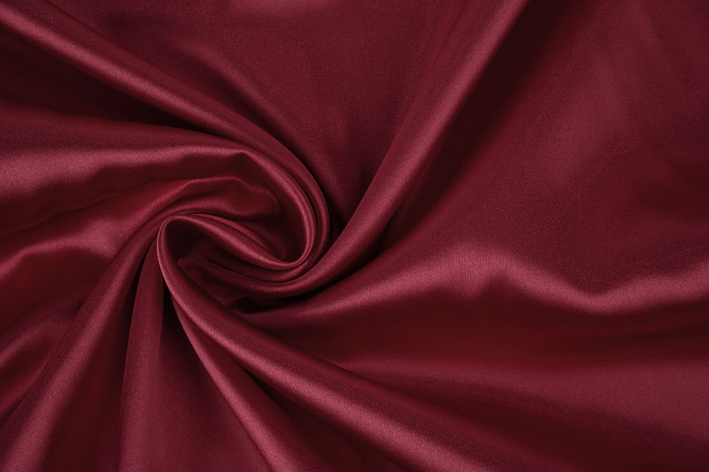 Stretch Satin Weinrot