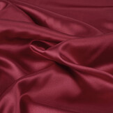 Stretch Satin Wine Red