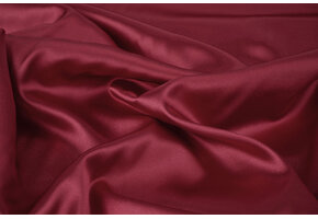 Stretch Satin Weinrot