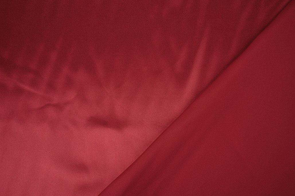 Stretch Satin Dark Red