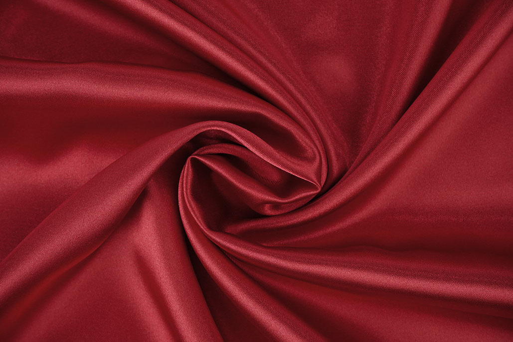 Stretch Satin Dark Red