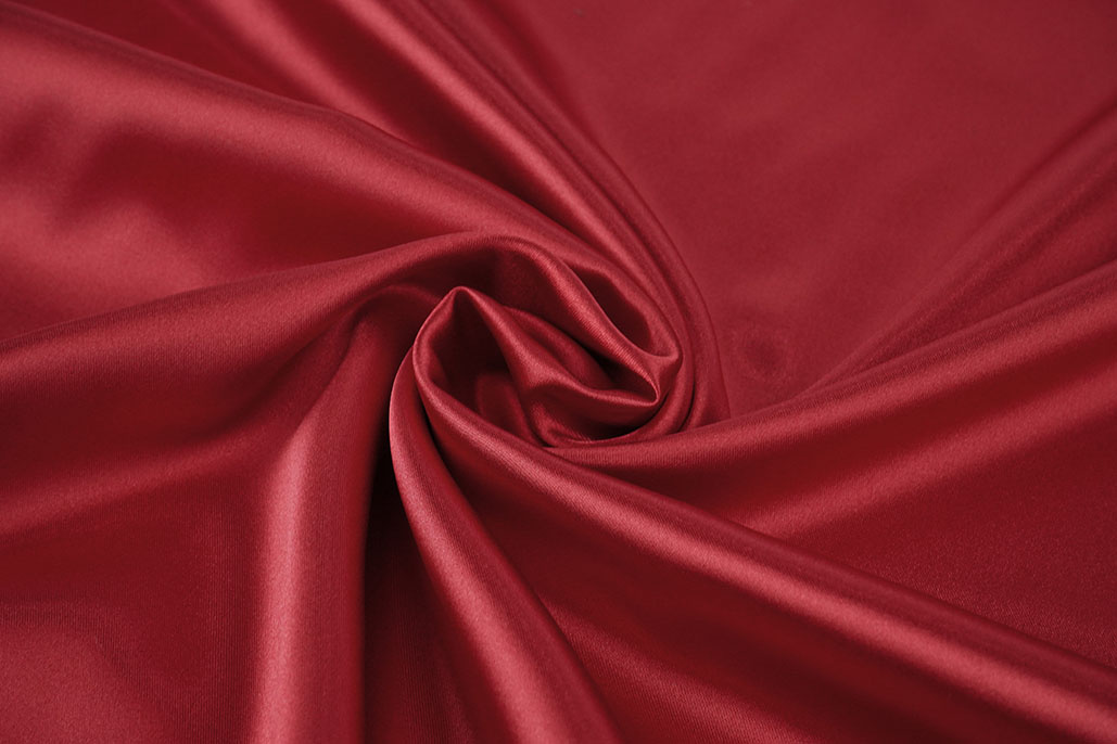Stretch Satin Dark Red
