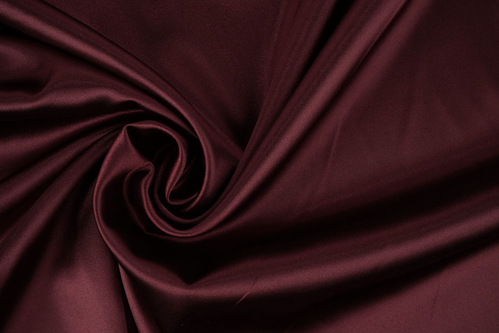 Stretch Satin Dark Bordeaux