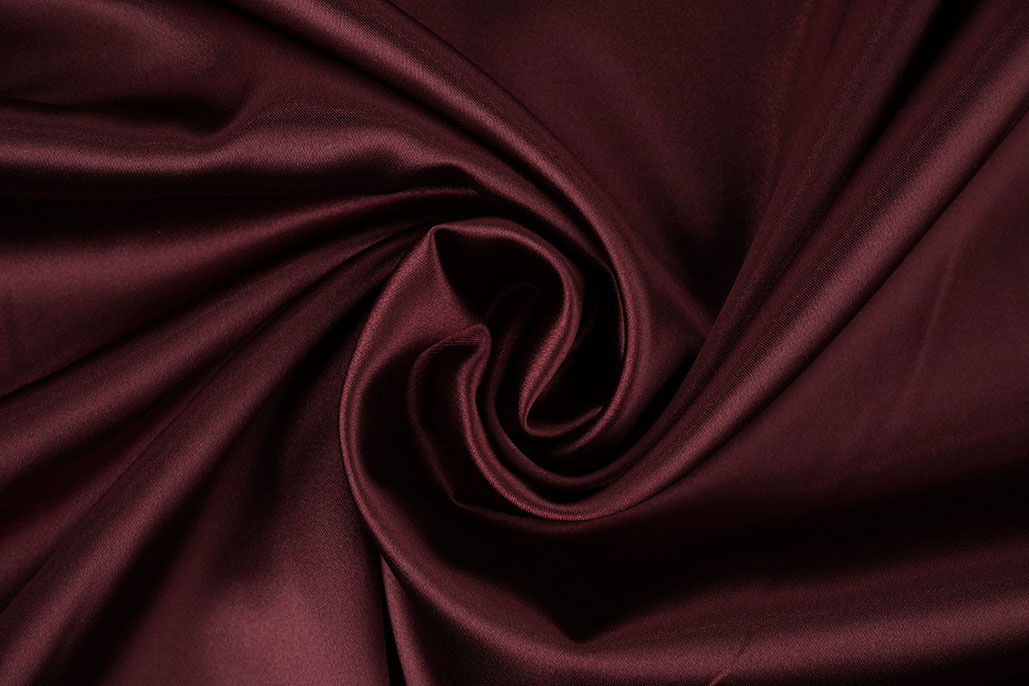 Stretch Satin Dark Bordeaux