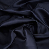 Stretch Satin Dark Navy Blue
