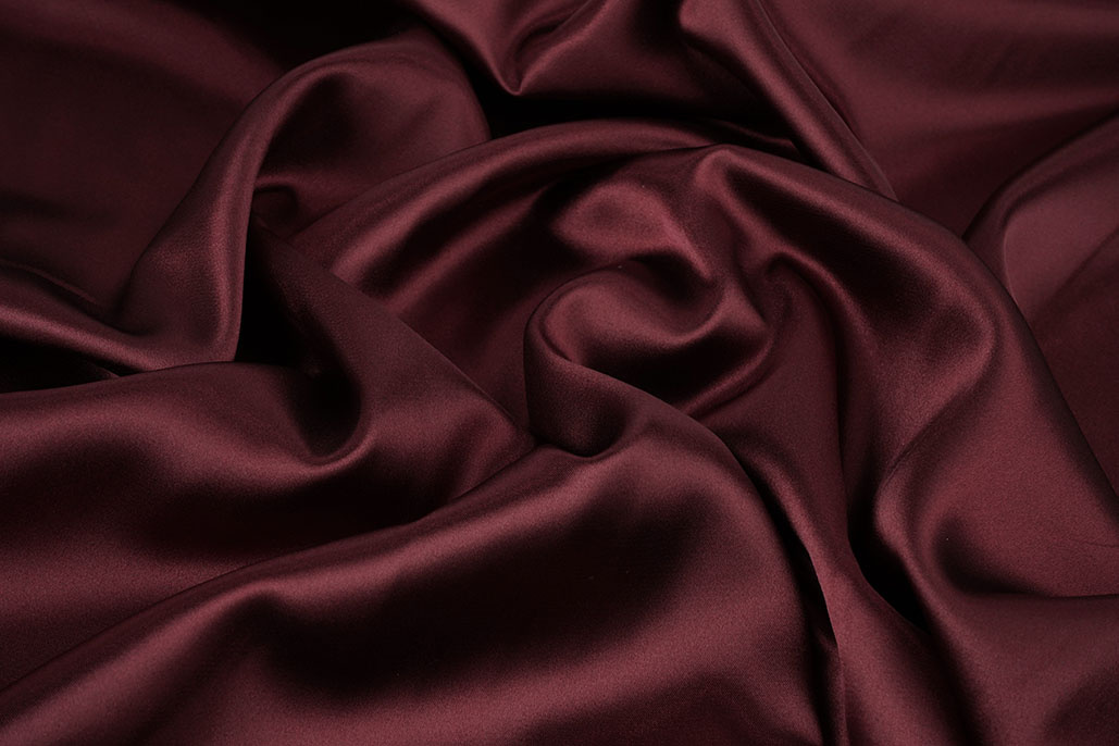 Stretch Satin Dark Bordeaux