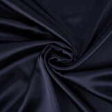 Stretch Satin Dunkel Marineblau