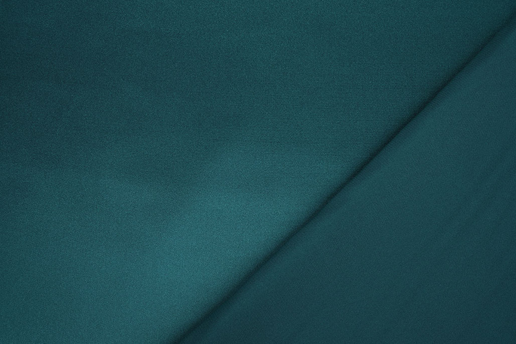 Stretch Satin Dunkel Meergrün