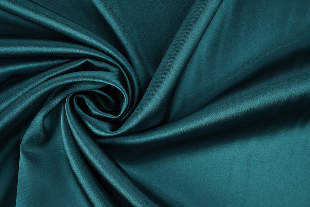 Stretch Satin Dark Sea Green