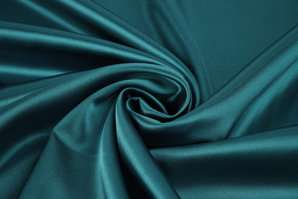 Stretch Satin Dark Sea Green