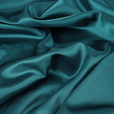 Stretch Satin Dark Sea Green