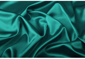 Stretch Satin Sea Green
