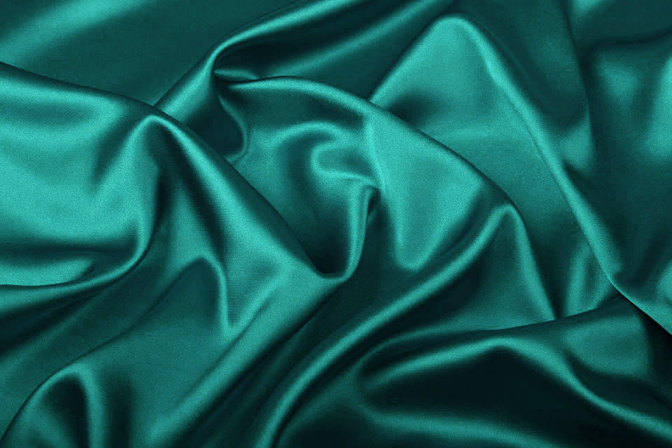 Stretch Satin Sea Green