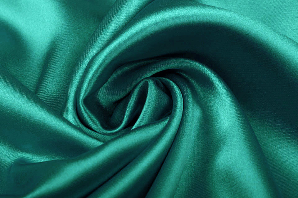 Stretch Satin Sea Green