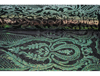 Pailletten auf Netz Mia