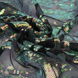 Pailletten op Mesh Mia